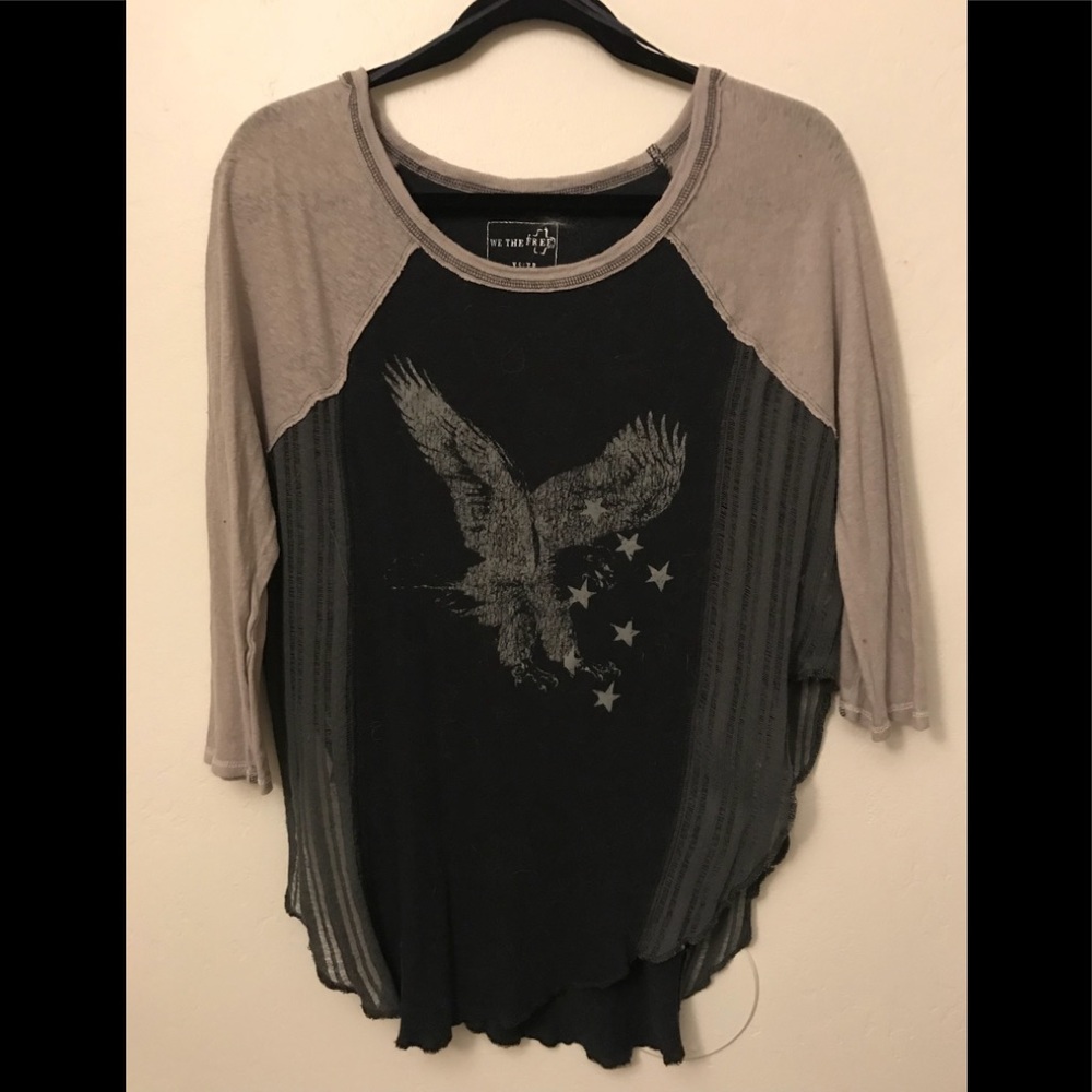 Free People rocker baseball tee